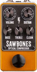 Pédale compression / sustain / noise gate  Bolt & forge SAWBONES OPTICAL COMPRESSOR