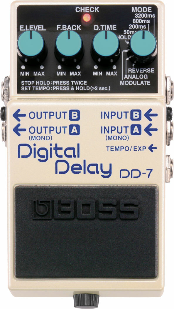 Boss Dd7 Digital Delay - White - PÉdale Reverb / Delay / Echo - Main picture