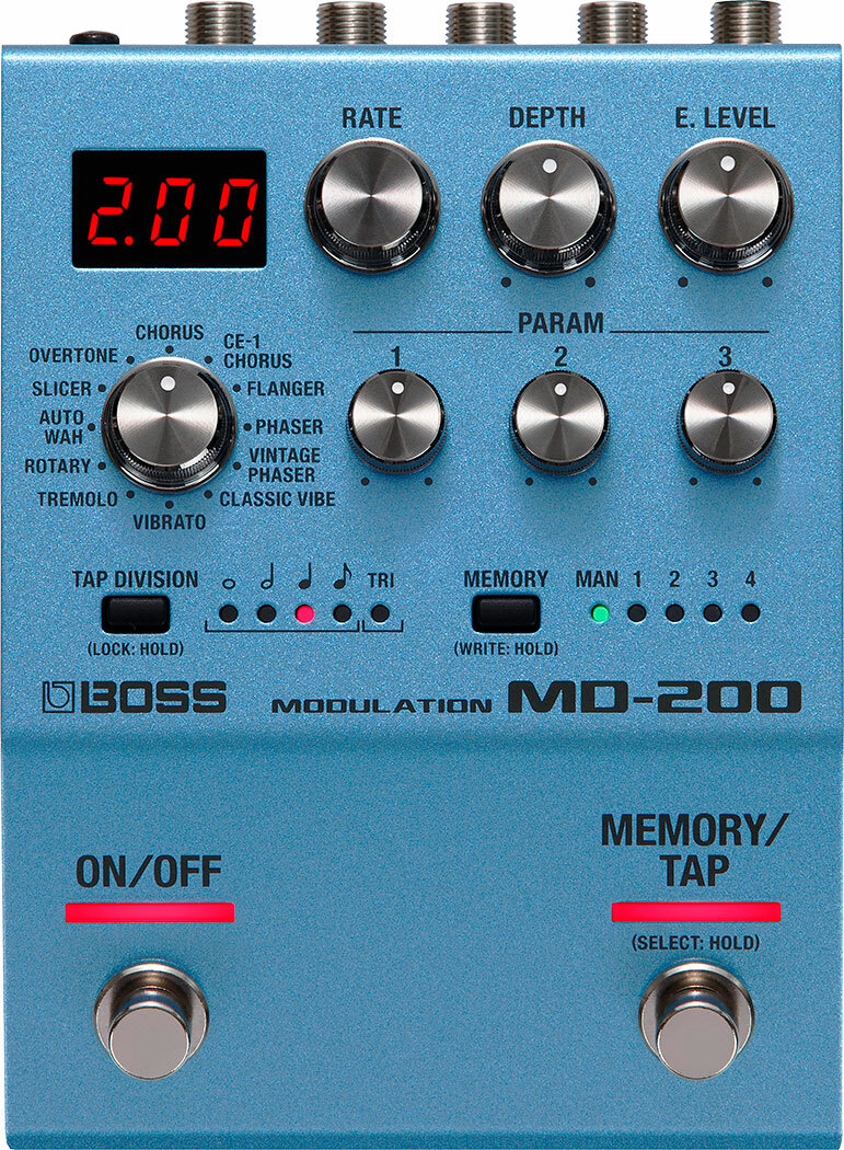 Boss Md-200 Modulation - PÉdale Chorus / Flanger / Phaser / Tremolo - Main picture