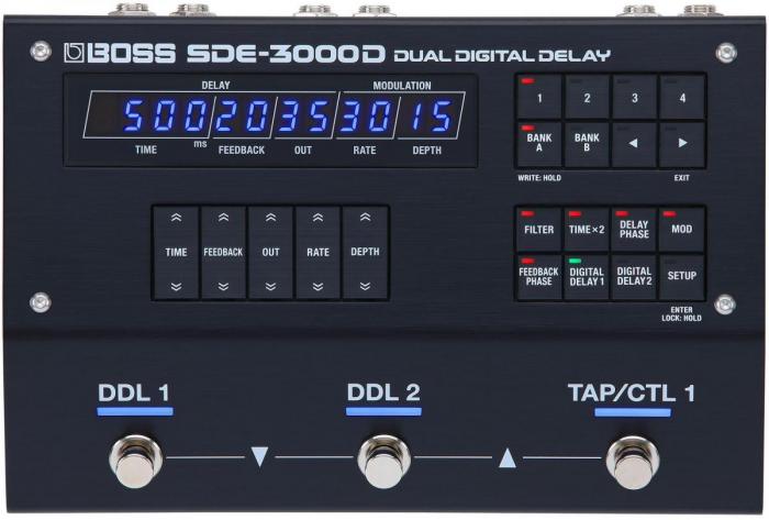 Pédale reverb / delay / echo Boss SDE-3000D