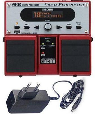 Pack effet guitare & basse Boss VE-20 + Alimentation