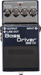 Pédale overdrive / distortion / fuzz basse Boss BB-1X Bass Driver