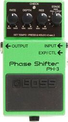 Pédale chorus / flanger / phaser / tremolo Boss PH-3 Phase Shifter - Green