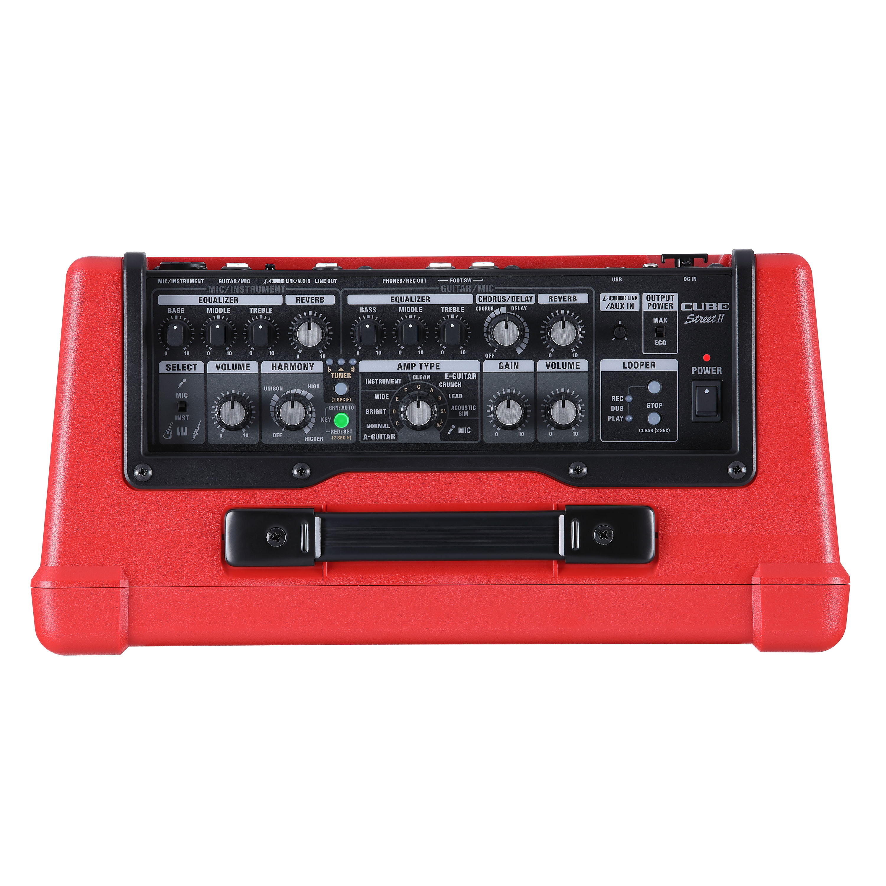 Boss Cube Street Ii Portable Amp 10w 2x3 Red - Ampli Guitare Électrique Combo - Variation 1