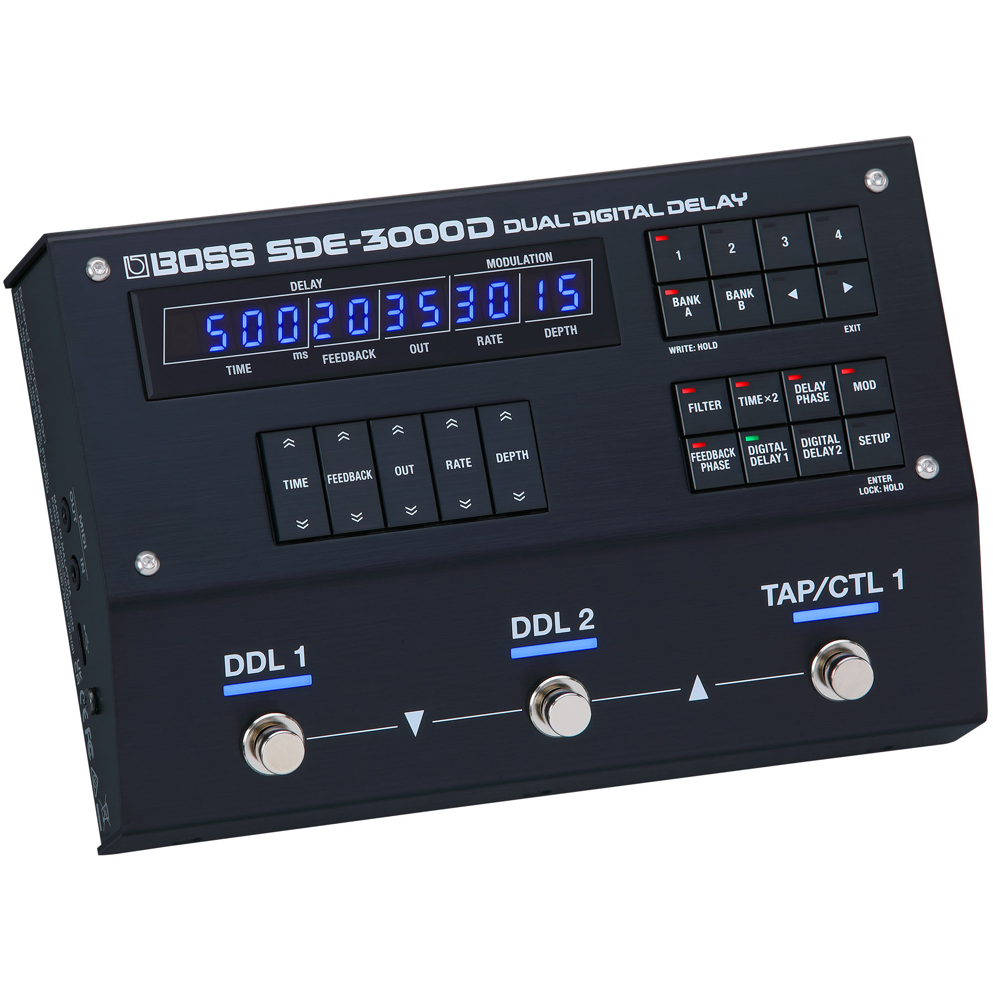 Boss Sde-3000d - PÉdale Reverb / Delay / Echo - Variation 4