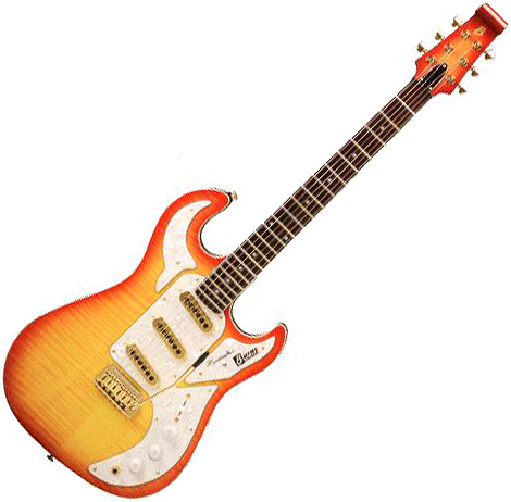 Burns Special Club - cherry Solid body electric guitar sunburst