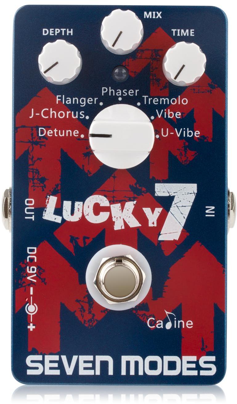 Pédale chorus / flanger / phaser / tremolo Caline CP38 Lucky 7 Seven Modes
