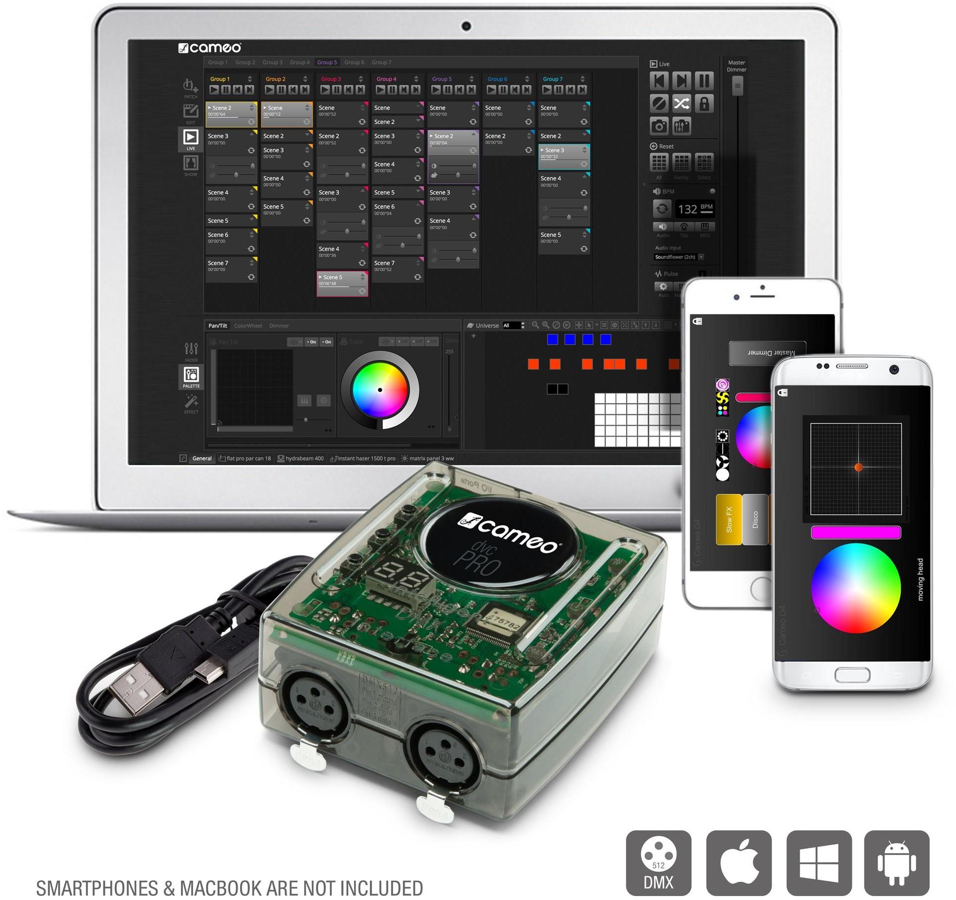 Contrôleur et interface dmx Cameo DVC PRO