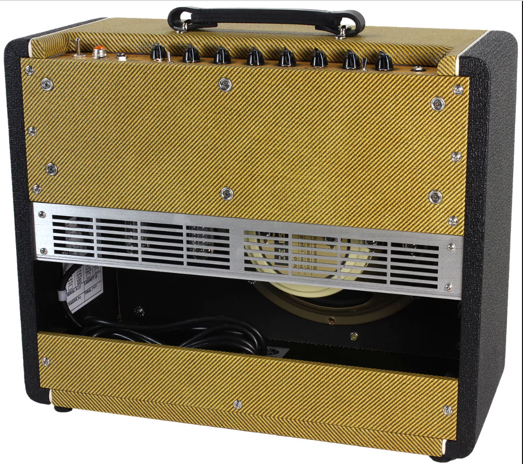 Carr Amplifiers Mercury V 1-12 Combo 16w 1x12 6v6 Black/tweed - Ampli Guitare Électrique Combo - Variation 1