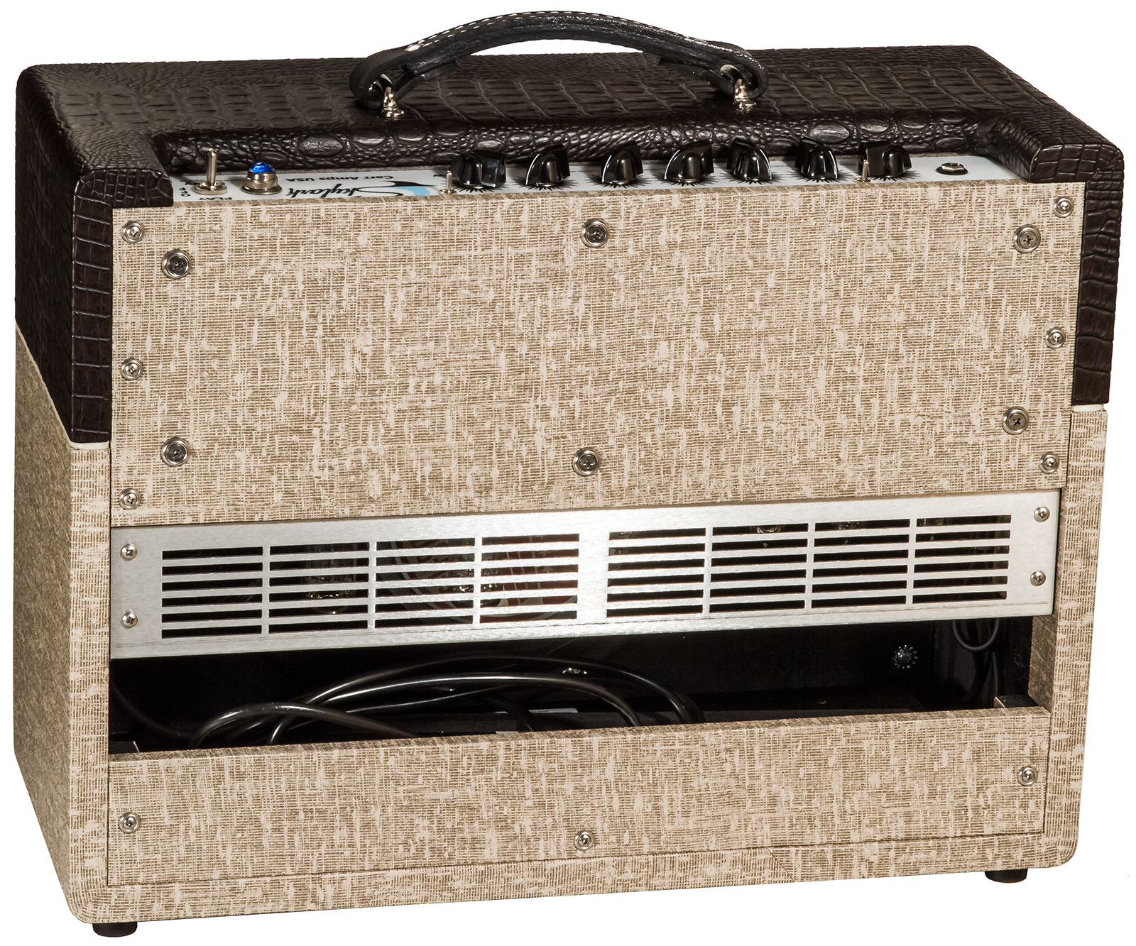 Carr Amplifiers Skylark 1-12 Combo 12w 1x12 6v6 Brown Gator/slub - Ampli Guitare Électrique Combo - Variation 1