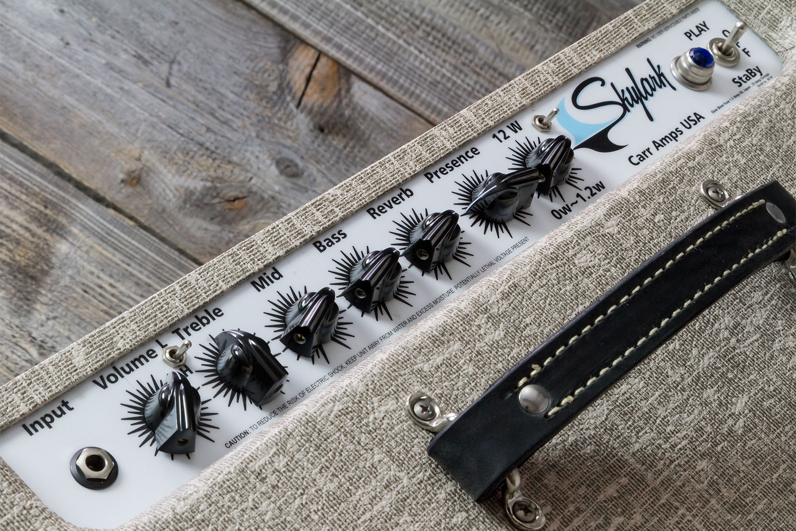 Carr Amplifiers Skylark 1-12 Combo 12w 1x12 6v6 Brown Gator/slub - Ampli Guitare Électrique Combo - Variation 2