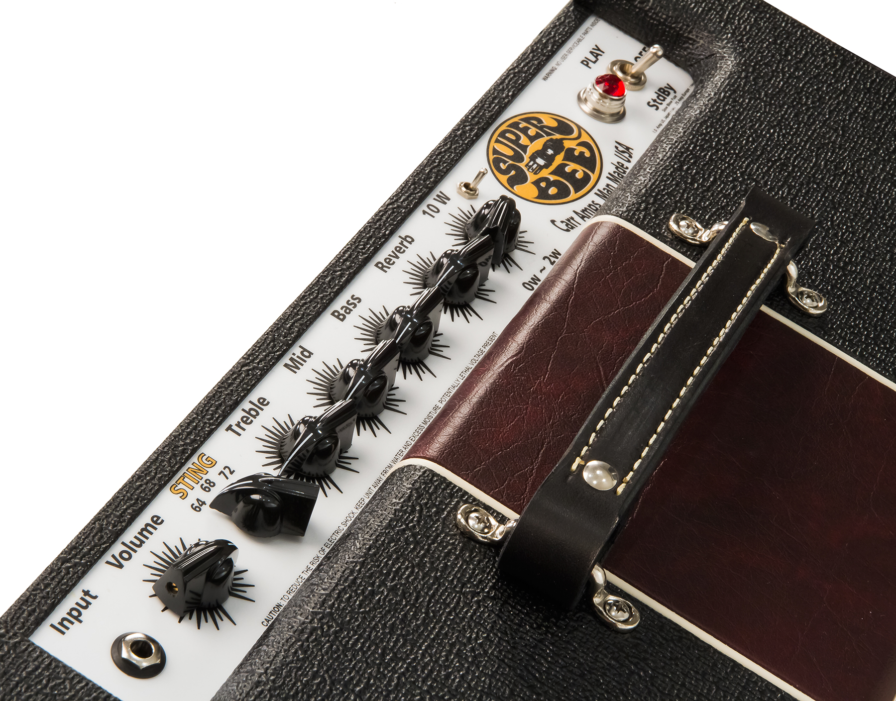 Carr Amplifiers Super Bee 1-12 Combo 10w 1x12 Black/wine - Ampli Guitare Électrique Combo - Variation 2