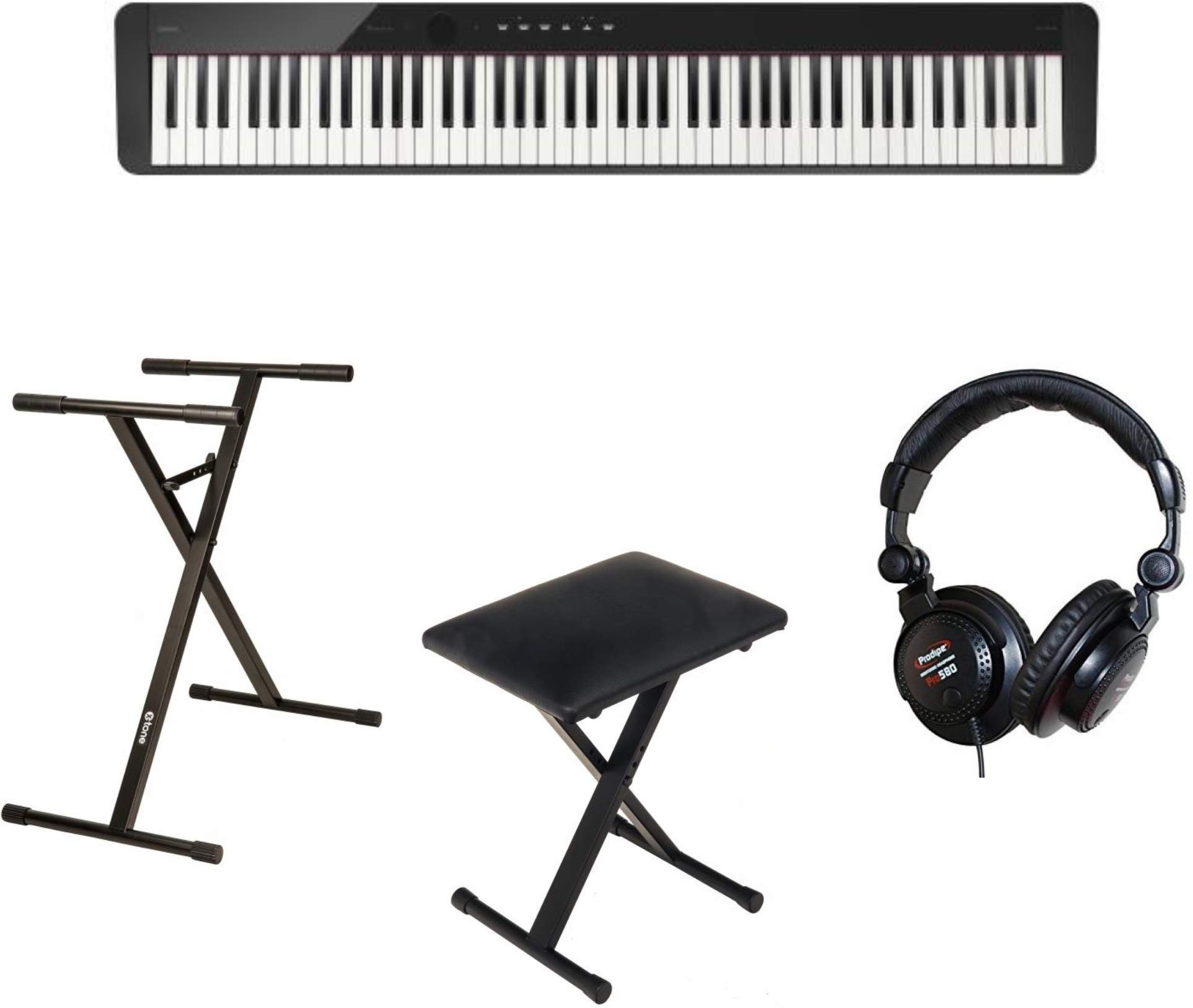 Casio Px-s1100 Noir + Stand + Banquette + Casque - Noir - Piano NumÉrique Portable - Main picture