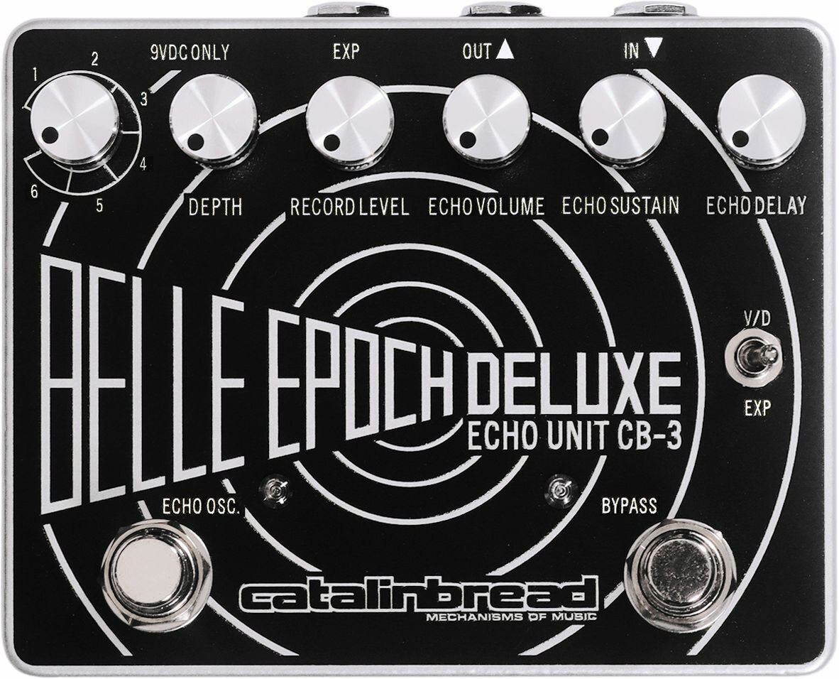 Catalinbread Belle Epoch Deluxe Echo Black And Silver - PÉdale Reverb / Delay / Echo - Main picture