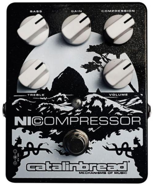 Pédale compression / sustain / noise gate  Catalinbread Nicompressor - Silver On Black