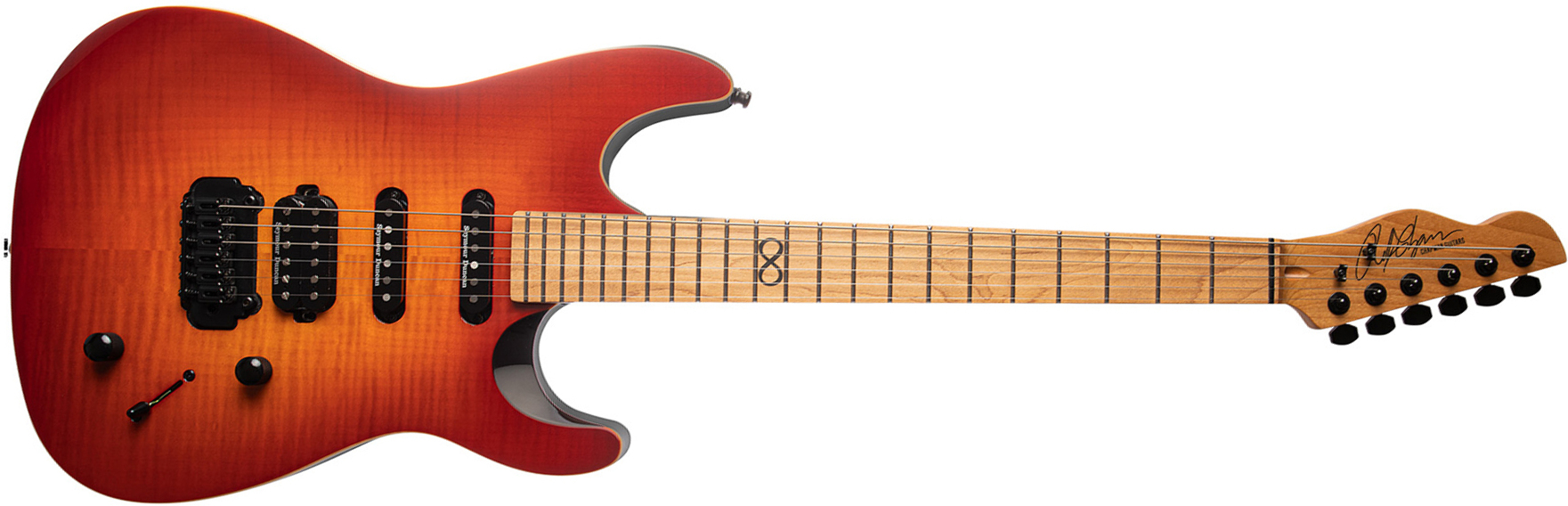 Chapman Guitars Ml1 Hybrid Pro Hss Seymour Duncan Trem Mn - Phoenix Red - Guitare Électrique Forme Str - Main picture