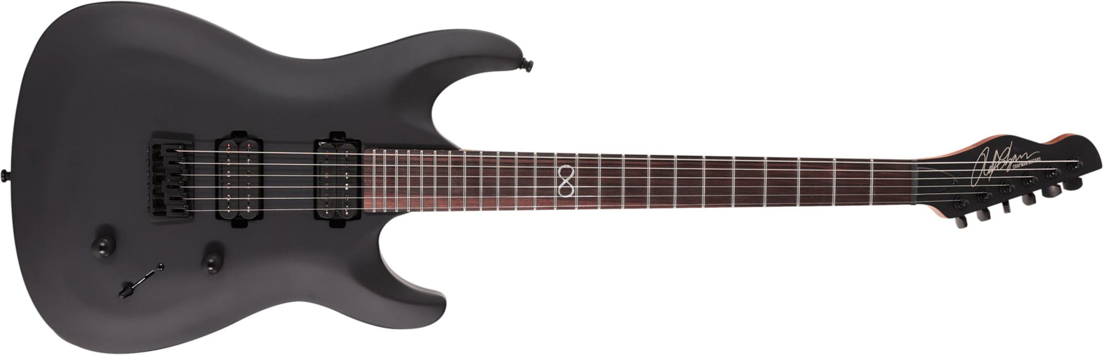 Chapman Guitars Ml1 Modern Pro 2h Seymour Duncan  Ht Eb - Cyber Black - Guitare Électrique Forme Str - Main picture