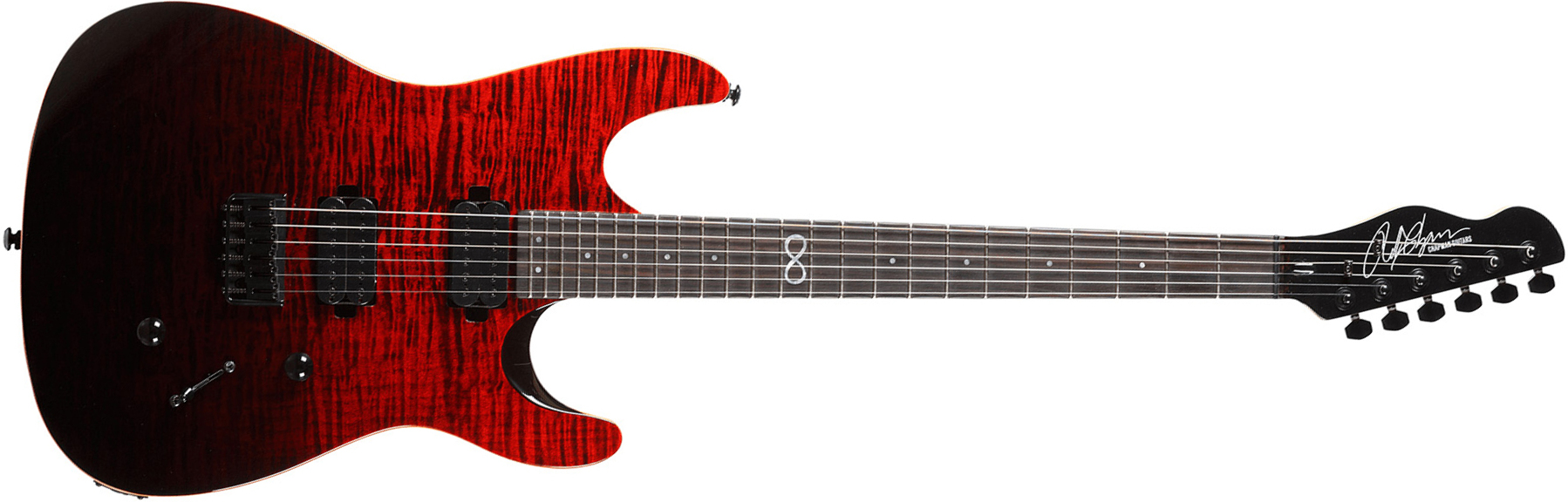 Chapman Guitars Ml1 Modern Standard V2 Hh Ht Eb - Black Blood - Guitare Électrique Double Cut - Main picture