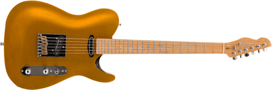 Chapman Guitars Ml3 Traditional Pro 2s Seymour Duncan Ht Mn - Gold Metallic - Guitare Électrique Forme Tel - Main picture