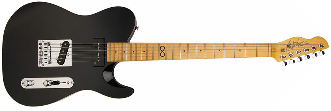 Chapman Guitars Ml3 Traditional Standard Sp90 Ht Mn - Gloss Black - Guitare Électrique Forme Tel - Main picture