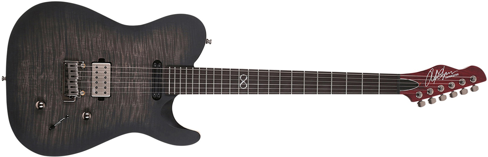 Chapman Guitars Rabea Massaad Ml3 Bea Signature Hh Trem Eb - Smoke Satin - Guitare Électrique Forme Tel - Main picture