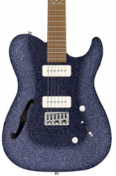 Guitare électrique forme tel Chapman guitars ML3 Pro Traditional Semi-Hollow - Atlantic blue sparkle