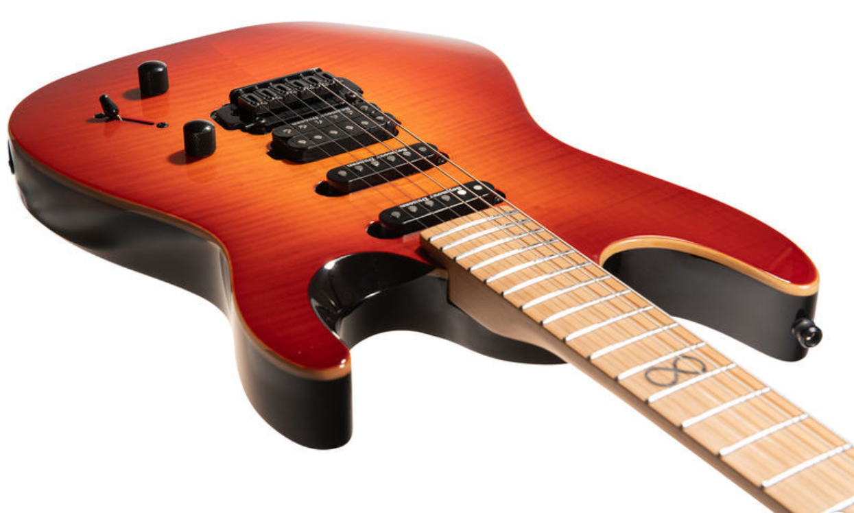 Chapman Guitars Ml1 Hybrid Pro Hss Seymour Duncan Trem Mn - Phoenix Red - Guitare Électrique Forme Str - Variation 3