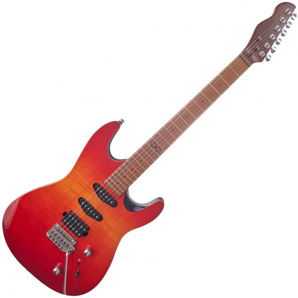 Guitare électrique solid body Chapman guitars Standard ML1 Hybrid - Cali sunset red