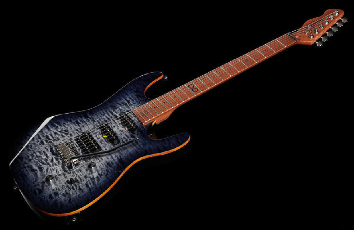 Chapman Guitars Ml1 Hybrid Standard Hss Trem Mn - Sarsen Stone Black - Guitare Électrique Forme Str - Variation 2