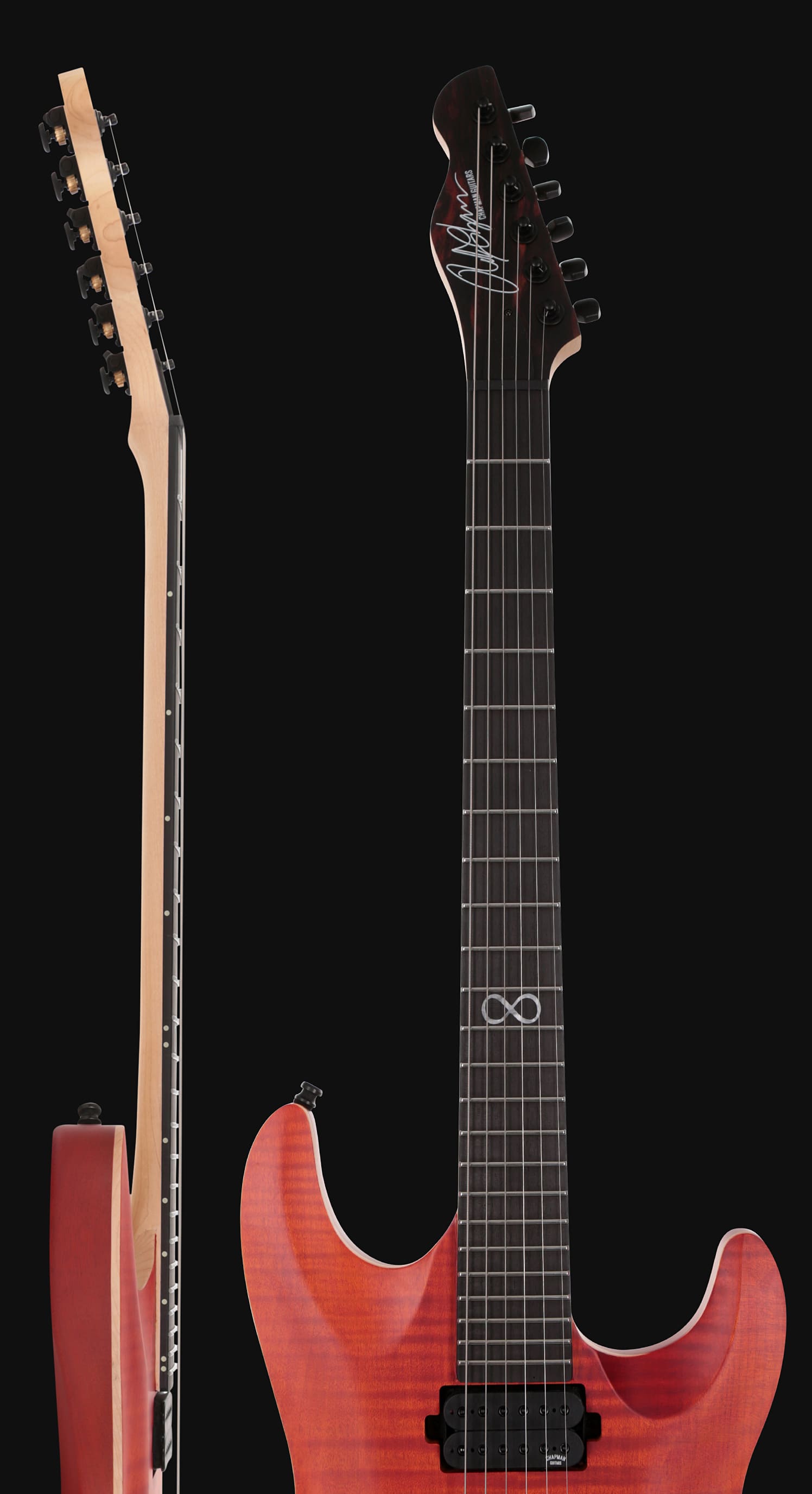 Chapman Guitars Ml1 Pro Modern Hh Ht Eb - Sun Satin - Guitare Électrique Forme Str - Variation 3