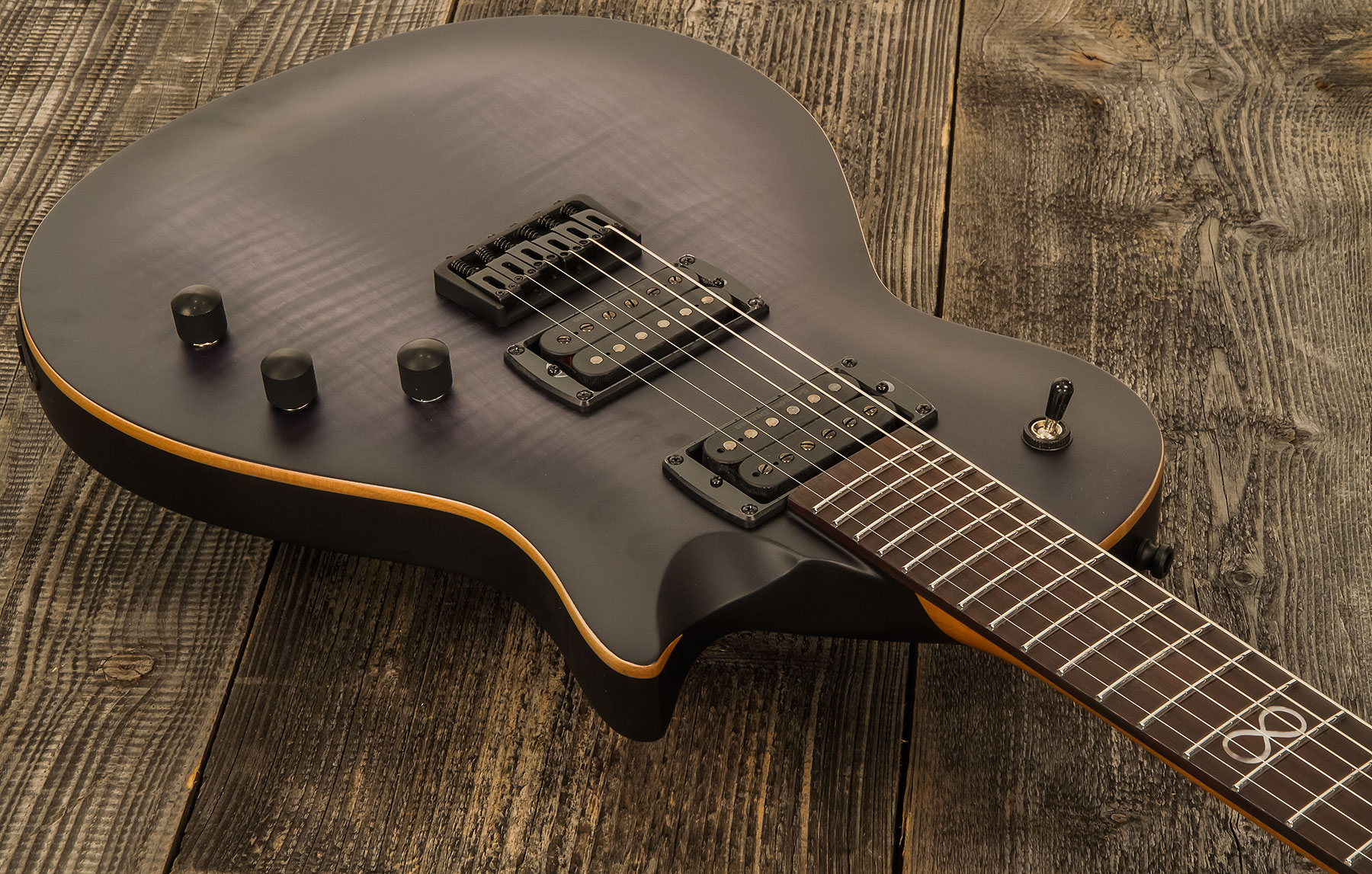 Chapman Guitars Ml2 Pro Modern Hh Seymour Duncan Ht Eb - River Styx Black - Guitare Électrique Single Cut - Variation 1