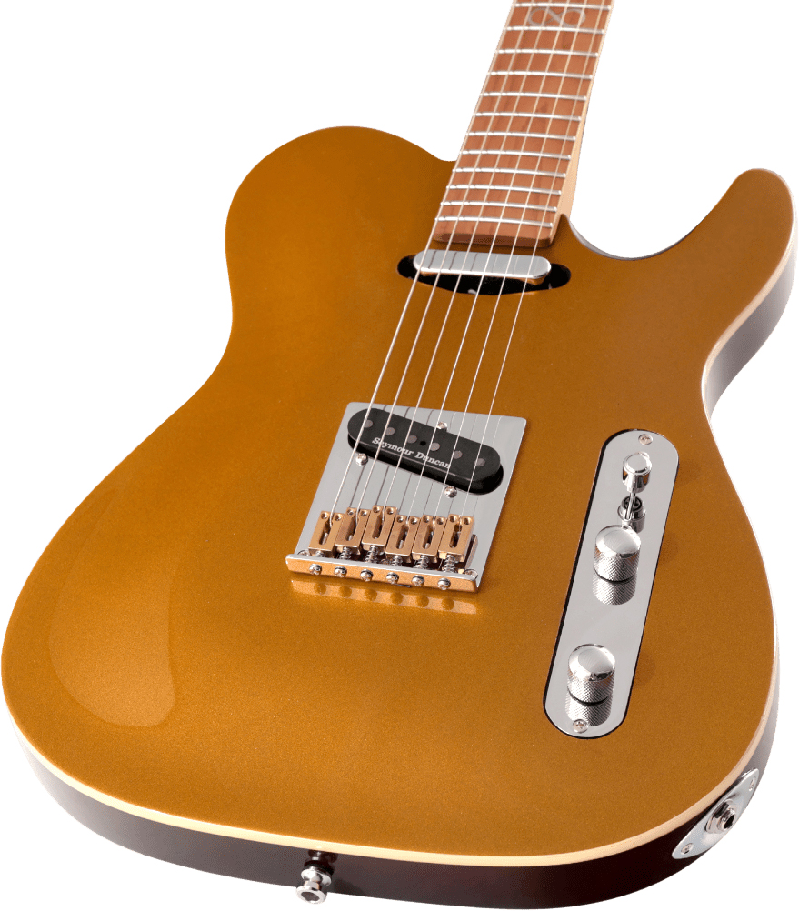 Chapman Guitars Ml3 Traditional Pro 2s Seymour Duncan Ht Mn - Gold Metallic - Guitare Électrique Forme Tel - Variation 3