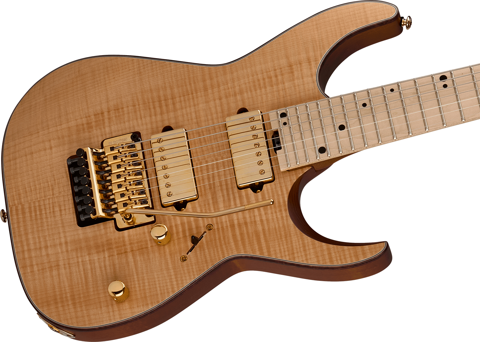 Charvel Angel Vivaldi Dinky Dk24-7 Nova Signature 7c 2h Dimarzio Fr Mn - Natural - Guitare Électrique Signature - Variation 2