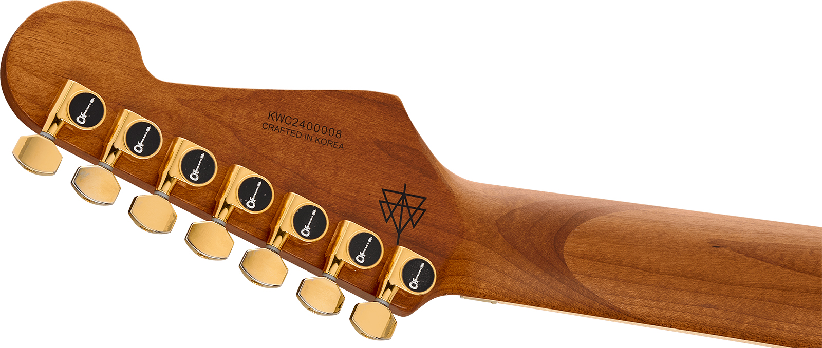 Charvel Angel Vivaldi Dinky Dk24-7 Nova Signature 7c 2h Dimarzio Fr Mn - Natural - Guitare Électrique Signature - Variation 3