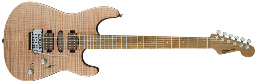 Charvel Guthrie Govan Signature Hsh Flame Maple Trem Mn - Natural - Guitare Électrique Forme Str - Main picture