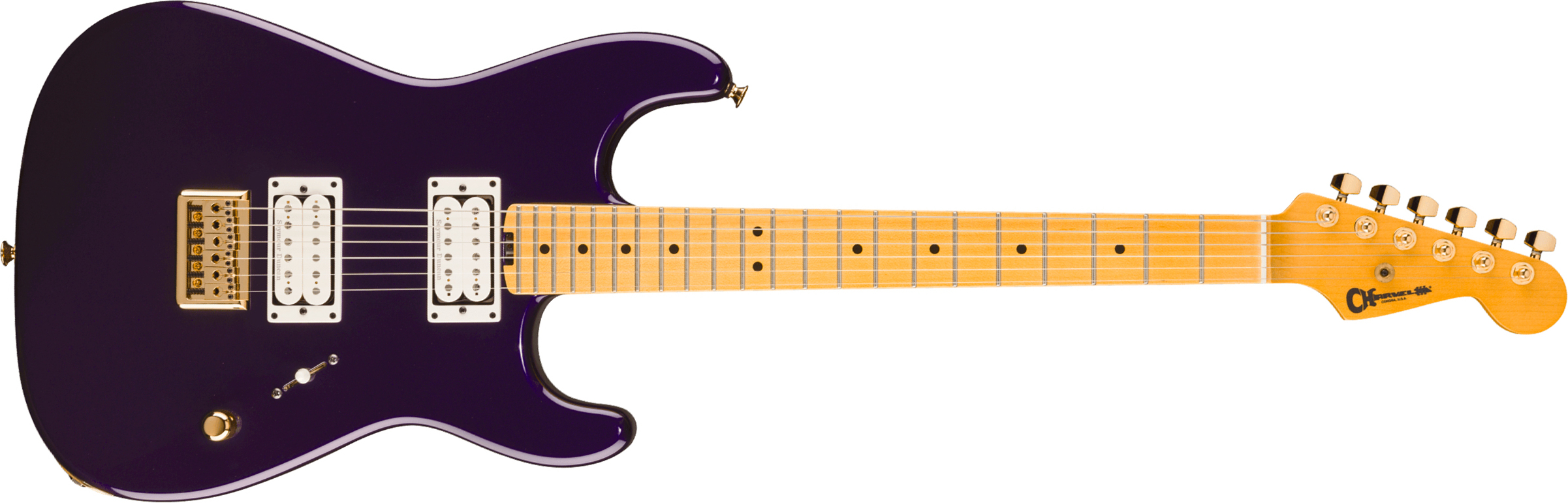 Charvel San Dimas Style 1 Sd1 Hh Ht American Neo Classic 2h Seymour Duncan Ht Mn - Velvet Midnight - Guitare Électrique Forme Str - Main picture