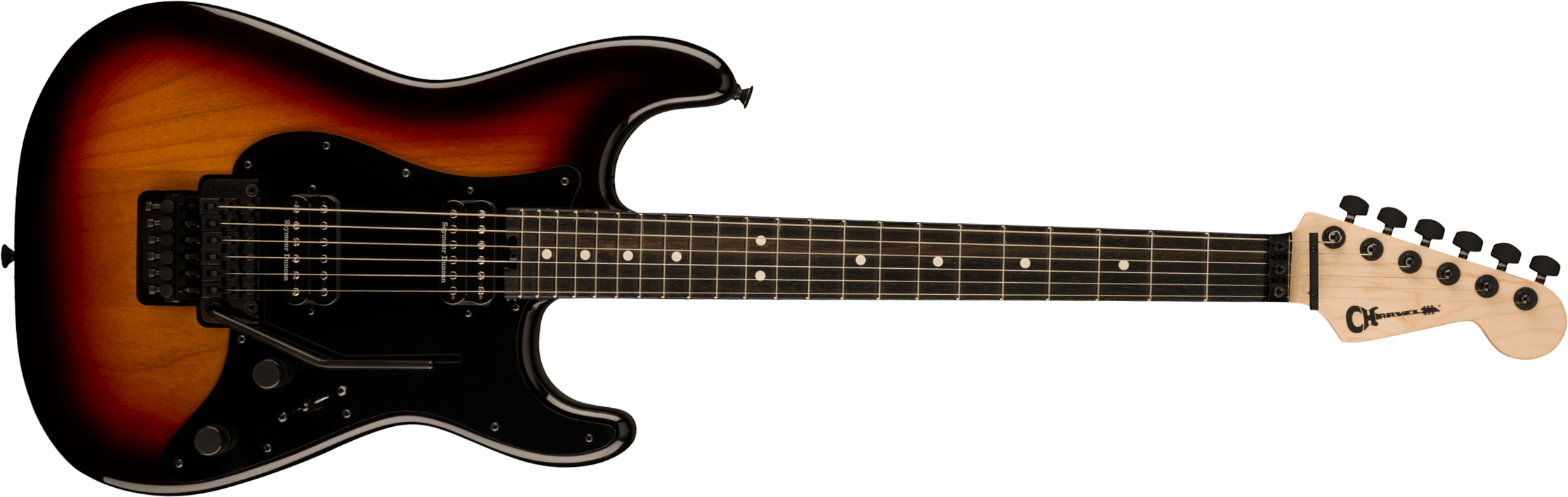 Charvel So-cal Style 1 Hh Fr E Pro-mod 2h Seymour Duncan Eb - Three-tone Sunburst - Guitare Électrique Forme Str - Main picture