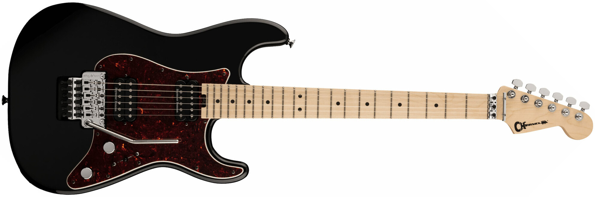 Charvel So-cal Style 1 Hh Fr M Pro-mod 2h Seymour Duncan Mn - Gamera Black - Guitare Électrique Forme Str - Main picture