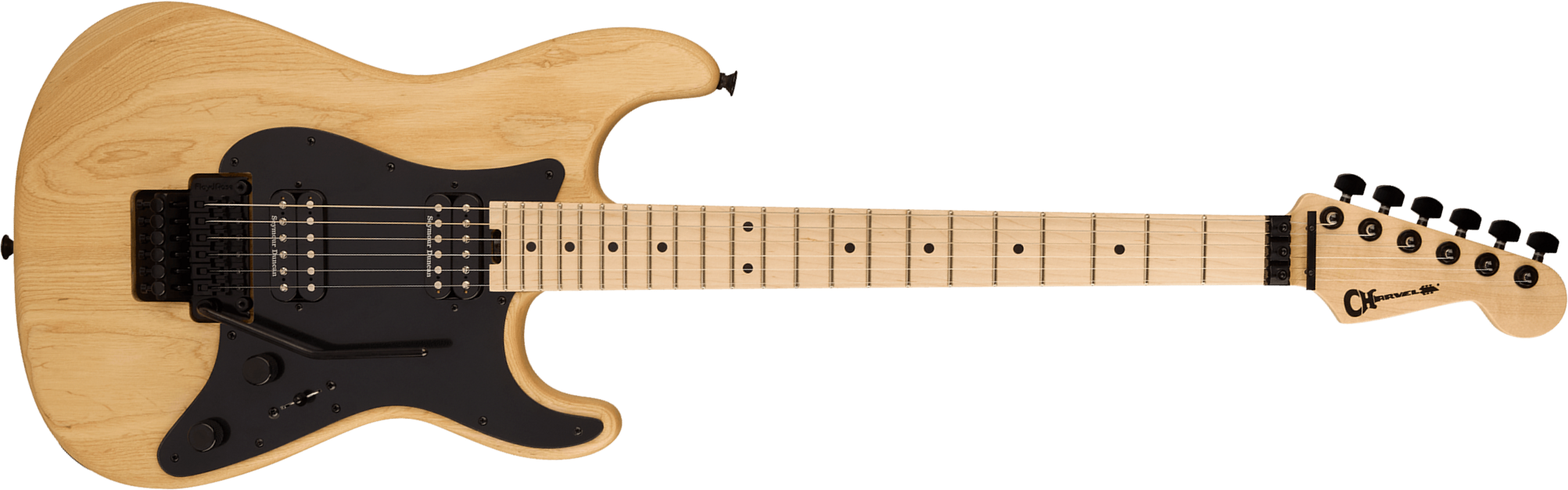 Charvel So-cal Style 1 Hh Fr M Pro-mod 2h Seymour Duncan Mn - Natural Ash - Guitare Électrique Forme Str - Main picture