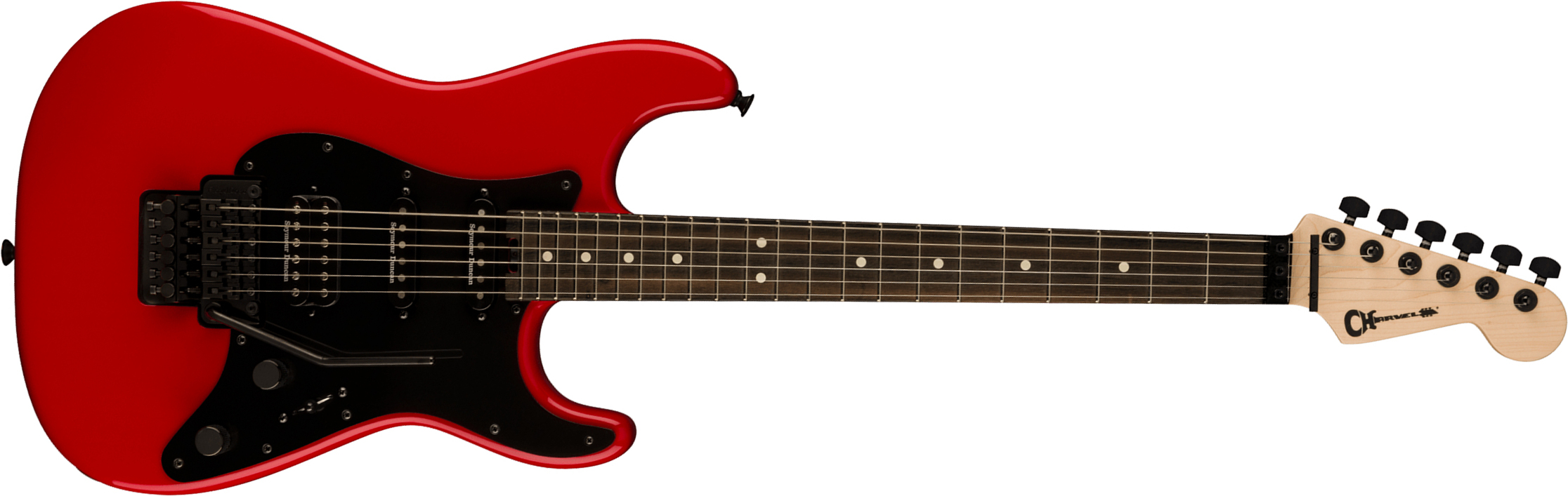 Charvel So-cal Style 1 Hss Fr E Pro-mod Seymour Duncan Eb - Ferrari Red - Guitare Électrique Forme Str - Main picture