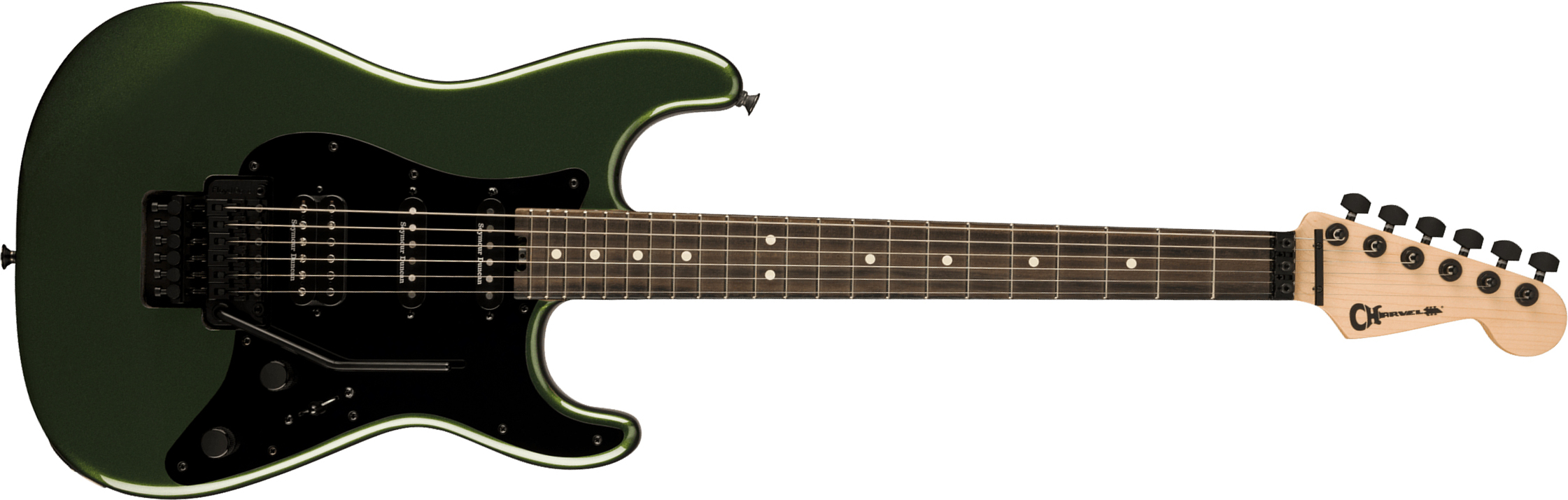 Charvel So-cal Style 1 Hss Fr E Pro-mod Seymour Duncan Eb - Lambo Green - Guitare Électrique Forme Str - Main picture