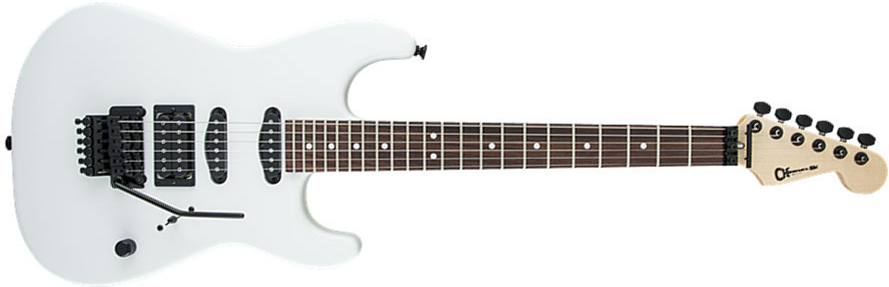 Charvel Usa Select San Dimas Style 1 Hss Fr Rw - Snow Blind Satin - Guitare Électrique Forme Str - Main picture