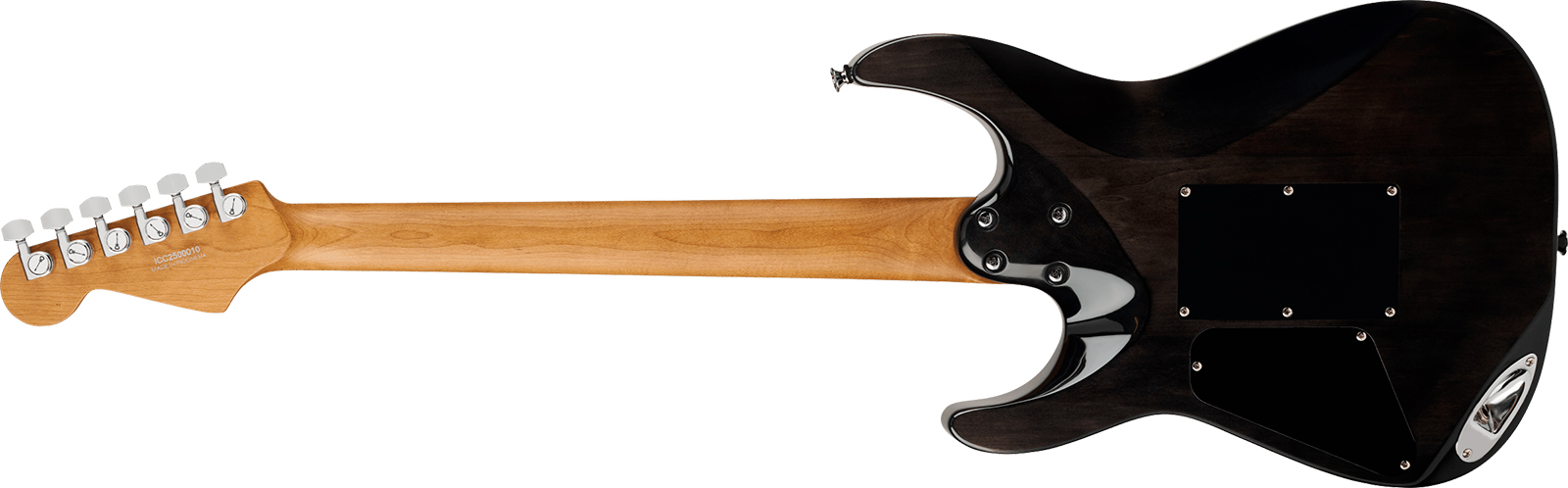 Charvel Dinky Dk24 Hh 2pt Eb Qm Pro-mod Plus 2h Seymour Duncan Trem Eb - Midnight Ocean - Guitare Électrique Forme Str - Variation 1