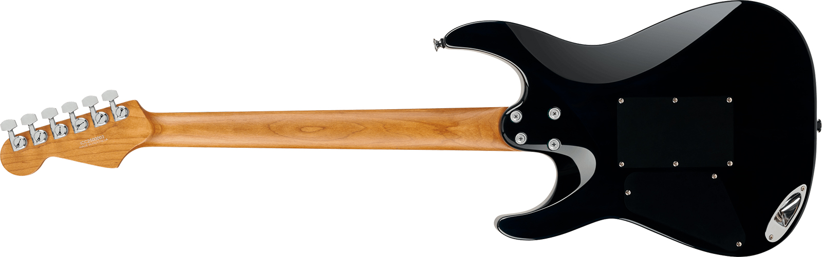 Charvel Dinky Dk24 Hss 2pt Eb Qm Pro-mod Plus Hss Seymour Duncan Trem Eb - Blue Curacao - Guitare Électrique Forme Str - Variation 1