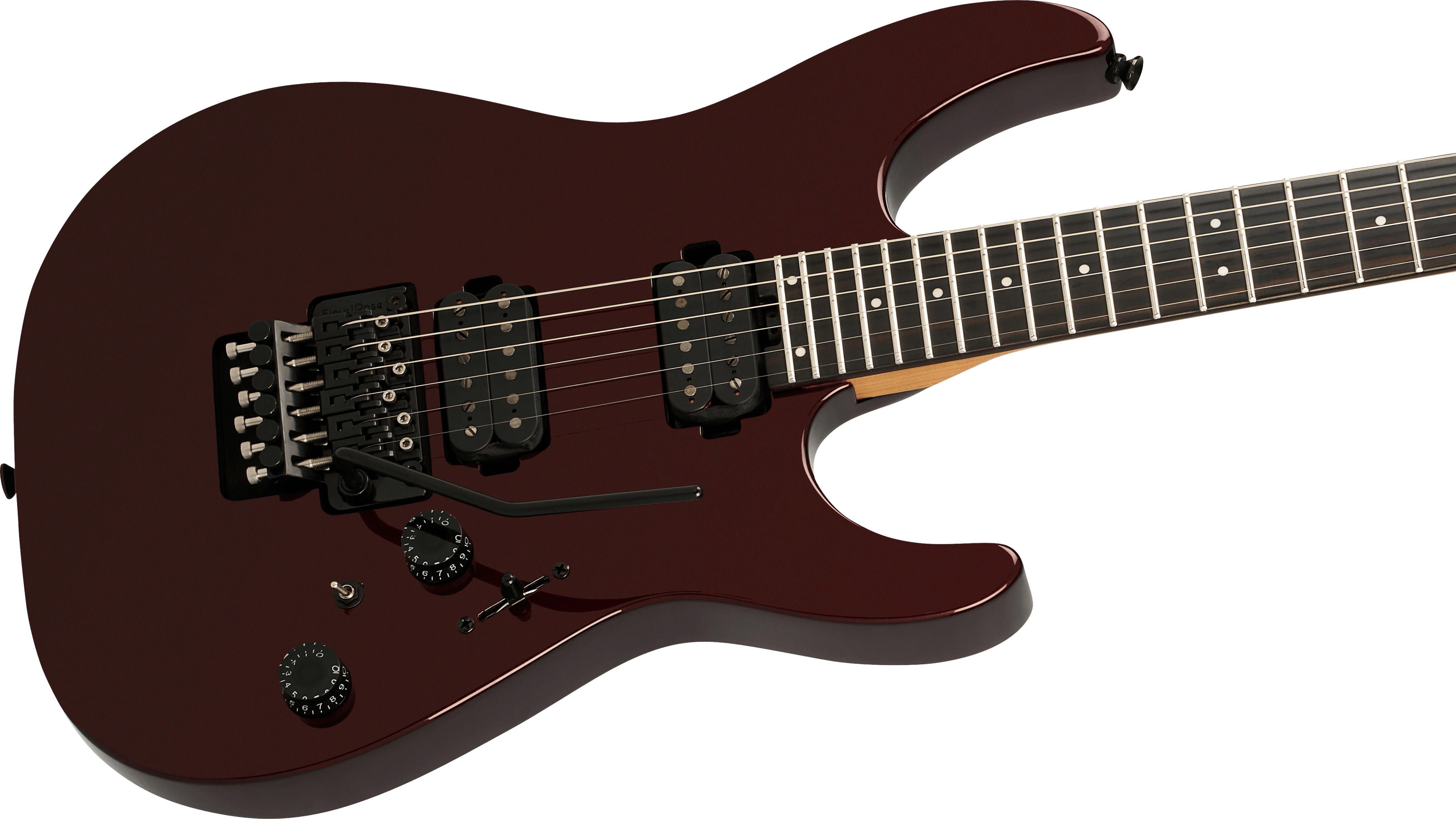 Charvel Dk24 Pro Mod Dinky Plus Hh Fr Eb - Crimson Eclipse - Guitare Électrique Forme Str - Variation 3