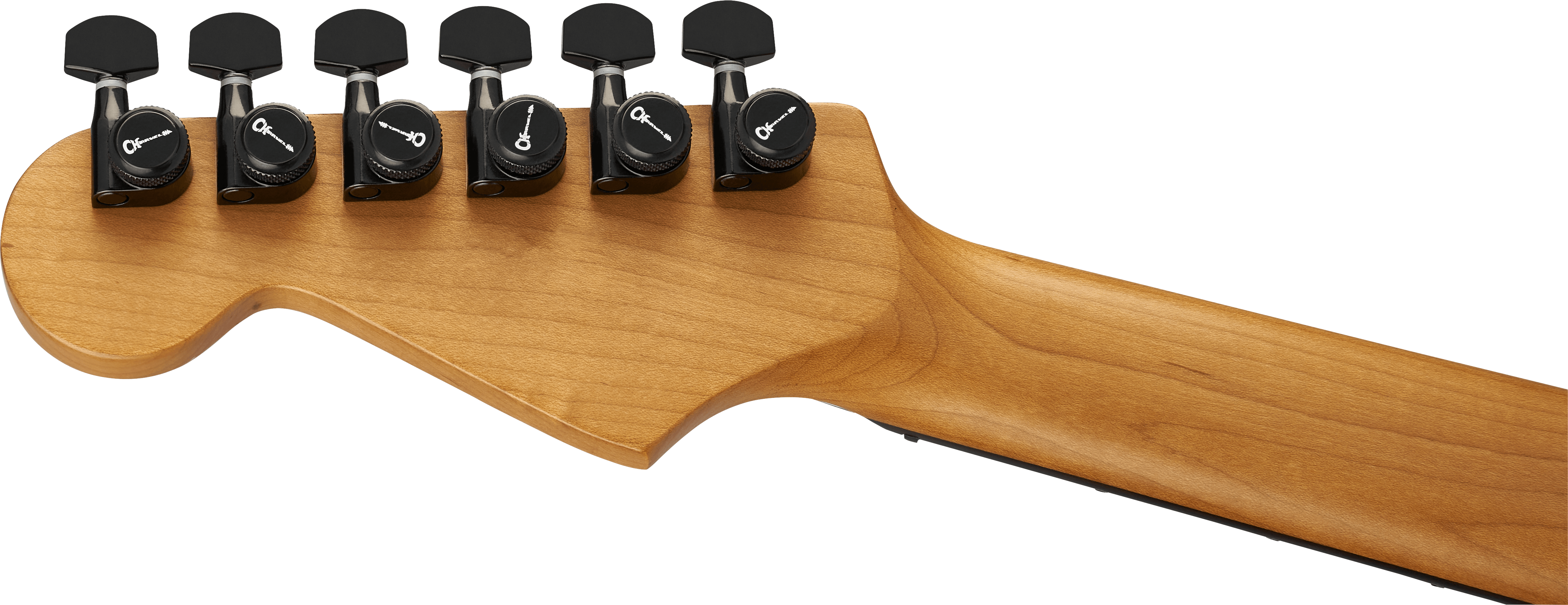 Charvel Dk24 Pro Mod Dinky Qm Plus Ht Hh Eb - Creme White - Guitare Électrique Forme Str - Variation 5