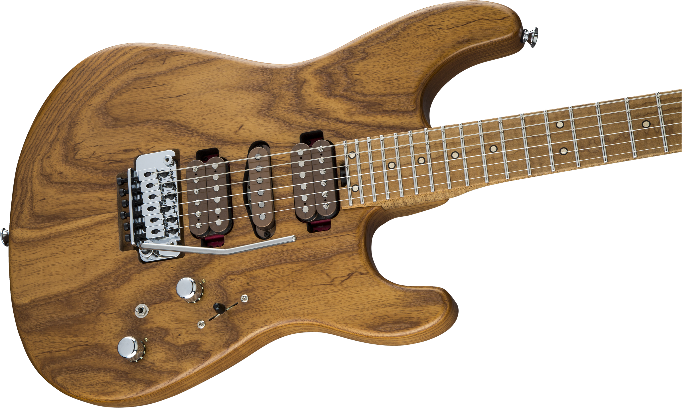 Charvel Guthrie Govan Hsh Caramelized Ash Signature Usa Trem Mn - Natural - Guitare Électrique Forme Str - Variation 2