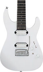 Guitare électrique forme str Charvel Pro-Mod Plus DK24-7 HH 2PT EB 7-String - Celestial Silk