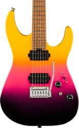 Guitare électrique forme str Charvel Pro-Mod DK24 HH 2PT CM - Malibu Sunset