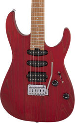 Guitare électrique forme str Charvel Pro-Mod DK24 HSS 2PT CM Ash - Red ash